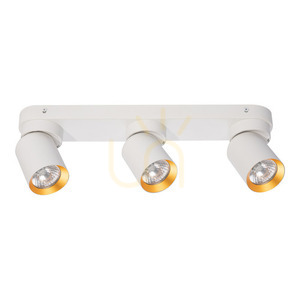 Lampa Sufitowa Andy 3x Gu10 Biały + Złoty small 0
