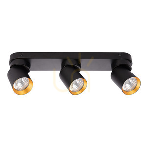 Lampa sufitowa ANDY 3xGU10 czarny + złoty ML9937 Milagro small 4