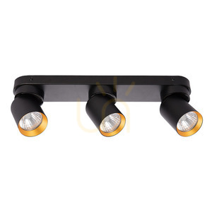 Lampa sufitowa ANDY 3xGU10 czarny + złoty ML9937 Milagro small 0