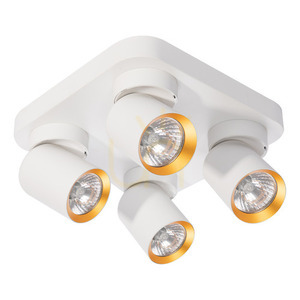 Biała lampa sufitowa Milagro ANDY ML9940 4×GU10 ze złotymi detalami small 0