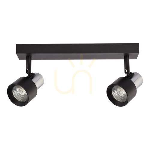 Sprawdź Lampa sufitowa Milagro Cino 2xGU10 czarna/chrom ML9947