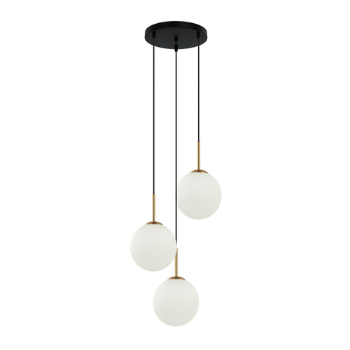 Sprawdź Lampa Wisząca Italux Deore 3xE27 Brązowa Szkło PND-5578-3S-BRO-BK