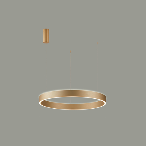 Sprawdź Lampa wisząca Italux Brasco LED 2-punktowa złota biała silikonowa 60 cm PND-56215D