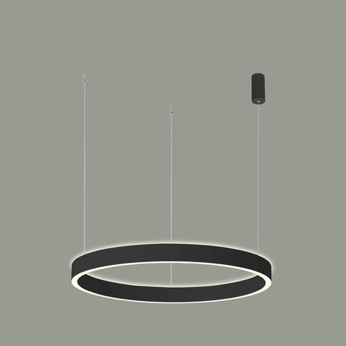Sprawdź Lampa Wisząca Italux Brasco LED Czarna 80 cm 2P 80W Dim 3000K-4000K