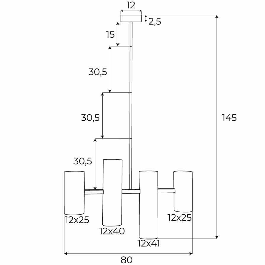 Zobacz Lampa wisząca Max Light Laxer P0501 czarna 4x7W 83 cm metalowa Lampa wisząca Max Light Laxer P0501 czarna 4x7W 83 cm metalowa