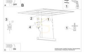 Lampa wisząca PINNE 200 biała 4000K  - THORO small 8