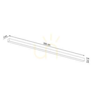 Plafon PINNE 200 szary 4000K  - THORO small 5