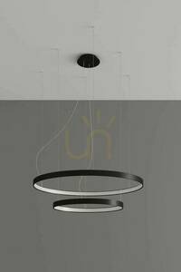 Żyrandol RIO 2 55/78 czarny LED 4000K  - THORO small 1