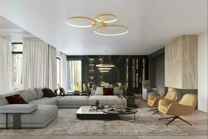 Plafon RIO 55 złoty LED 4000K  - THORO small 13