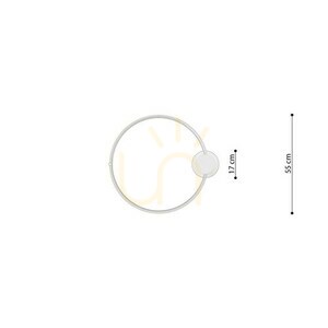 Plafon RIO 55 złoty LED 4000K  - THORO small 9