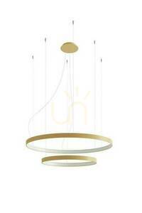 Żyrandol RIO 2 55/78 złoty LED 3000K  - THORO small 0