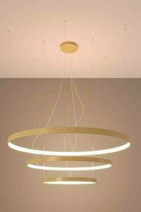Żyrandol RIO 3 55/78/110 złoty LED 3000K  - THORO small 2