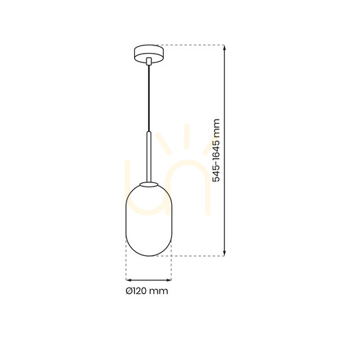 Sprawdź Lampa Wisząca Alias Gold 1x E14 Fi 120