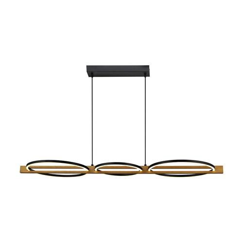 Sprawdź Italux Natano lampa wisząca LED 3-punktowa czarna PND-55362-40W-WO