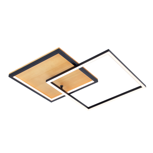 Sprawdź Plafon Italux Noris LED Czarny 28W 3000K 60 cm PLF-82738-28W-WO