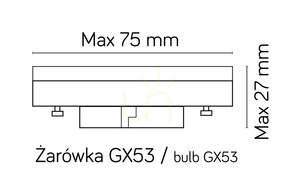 Słupek oświetleniowy SU-MA FAN GL 11205 GX53 80 cm antracyt small 4