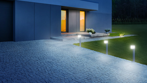 Sprawdź Oprawa ogrodowa 9,1W Steinel GL 80 LED iHF srebrna