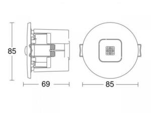 Czujnik obecności Steinel IR MICRO DALI-2 APC small 2