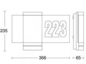 Oprawa numeryczna LED z czujnikem ruchu i zmierzchu oraz Bluetooth L270 digi SC small 2
