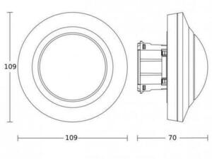Czujnik obecności STEINEL PD-8 ECO COM1 podtynkowy czarny 087920 small 3
