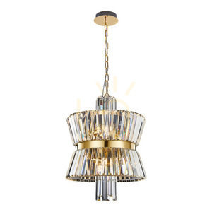 Kryształowy Żyrandol Aurelia Gold 8x E14 small 5