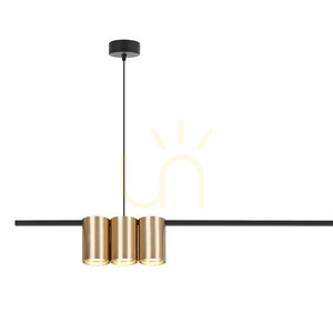 Lampa wisząca listwa GENESIS BLACK GOLD 100 cm 5xGU10 small 1
