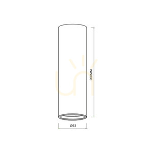 Genesis Spot Black 1x Gu10 20cm small 4