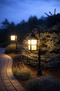 Lampa ogrodowa stojąca SU-MA Cadiz czarna patynowana K 5002/2/Z 116 cm small 3