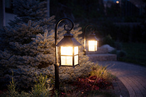 Lampa ogrodowa stojąca SU-MA Cadiz czarna patynowana K 5002/2/Z 116 cm small 4