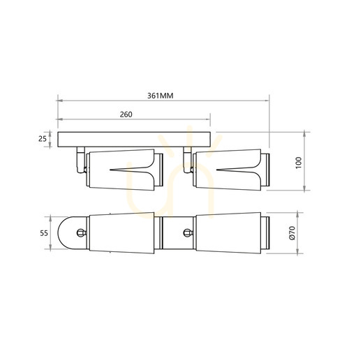 Sprawdź Flower White Chrome Spot 2x Gu10
