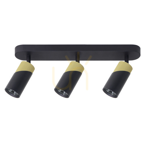 Sprawdź Reflektor sufitowy Milagro NEO BLACK GOLD ML0282 czarno-złoty 3xGU10, listwa 47 cm