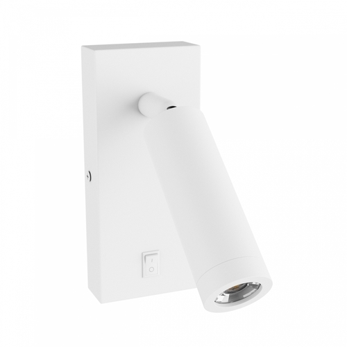 Sprawdź Madara Slim Mr11 Switch Kinkiet 230 V Ip20 38x95 + Baza140x60x25 Biały Z Włącznikiem