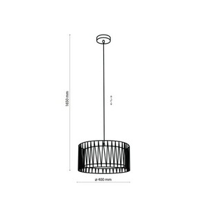 Harmony Black Lampa Wisząca 1 Pł small 2