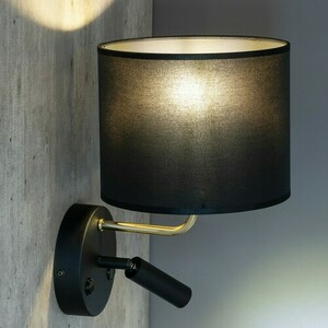 Richi Black/Gold Kinkiet 1Xe27+1Xg9 small 1