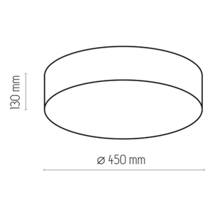 Rondo Beżowe Lampa Sufitowa 4 Pł 450 small 2