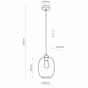 Elio Lampa Wisząca 1 Pł Różowa small 3