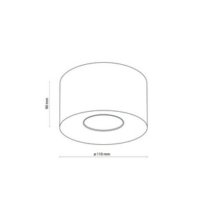 Orion Black Lampa Sufitowa 1 Pł small 2