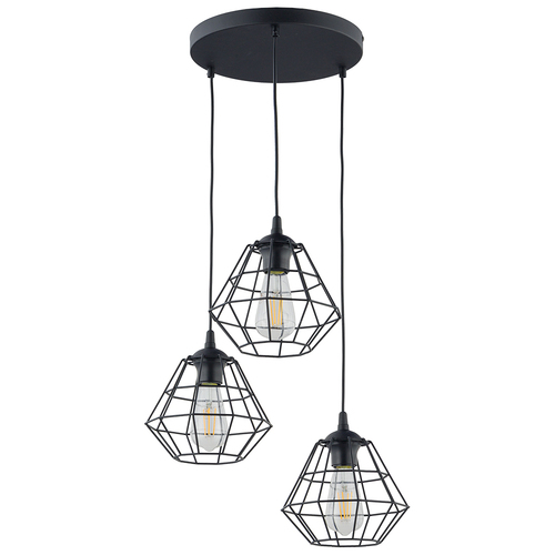 Sprawdź Diamond New Black Lampa Wisząca 3 Pl