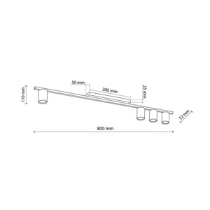 Logan White Lampa Sufitowa 4 Pł small 9