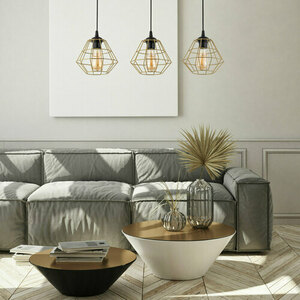 Diamond New Black/Gold Lampa Wisząca 3 Pl Listwa small 3