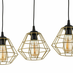 Diamond New Black/Gold Lampa Wisząca 3 Pl Listwa small 6