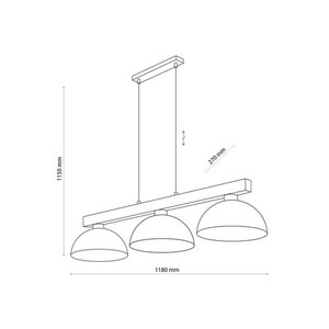 Oslo White Lampa Wisząca 3 Pł small 7