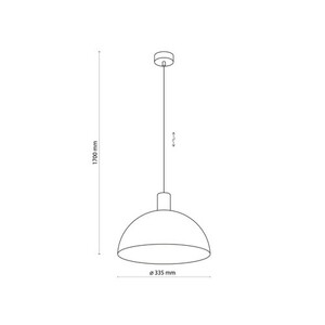 Oslo White Lampa Wisząca 1 Pł small 8