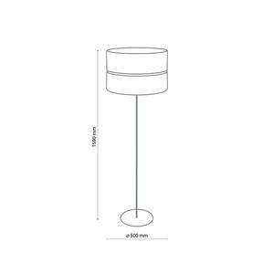 Hilton White/Gold Lampa Podłogowa 1 Pł small 6