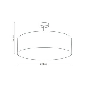 Rondo Linen Lampa Sufitowa 4 Pł 600 Sztyca small 3