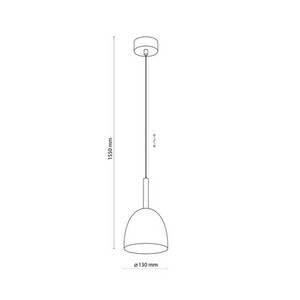 Nord White Lampa Wisząca 1 Pł small 5