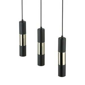 Vivien Black/Gold Lampa Wisząca 3 Pł Listwa small 4