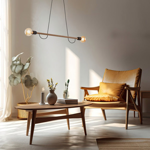 Helix Wood Orzech Lampa Wiszaca 2 Pł small 1