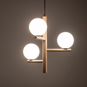 Estera Wood Lampa Wisząca 3 Pł small 5