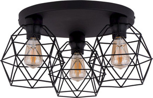 Galaxy Black Lampa Sufitowa 3 Pł Koło small 1